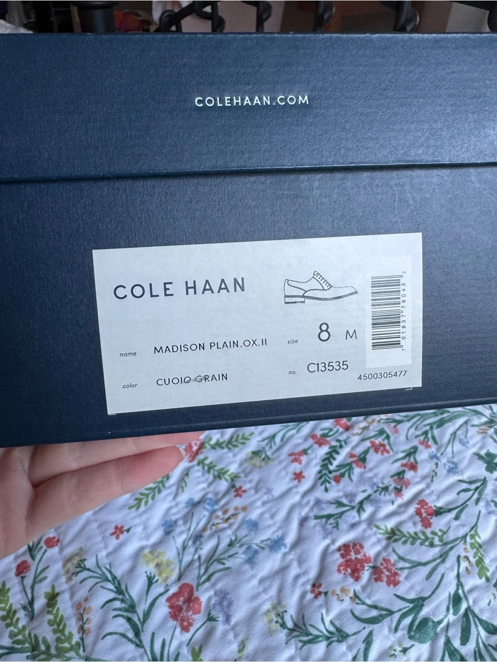 Cole Haan Men's Classic Tan Leather Oxford Dress Shoes